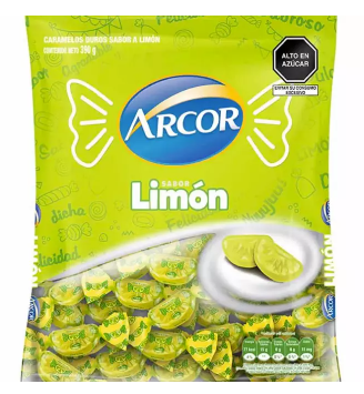 Caramelos Limón Arcor x 100 UND